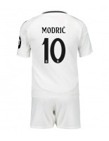 Real Madrid Luka Modric #10 Domácí dres pro děti 2024-25 Krátký Rukáv (+ trenýrky)